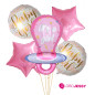 kit x 5 globos chupón Girl
