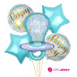 kit x 5 globos chupón Boy