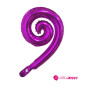 Globo espiral de onda rizado