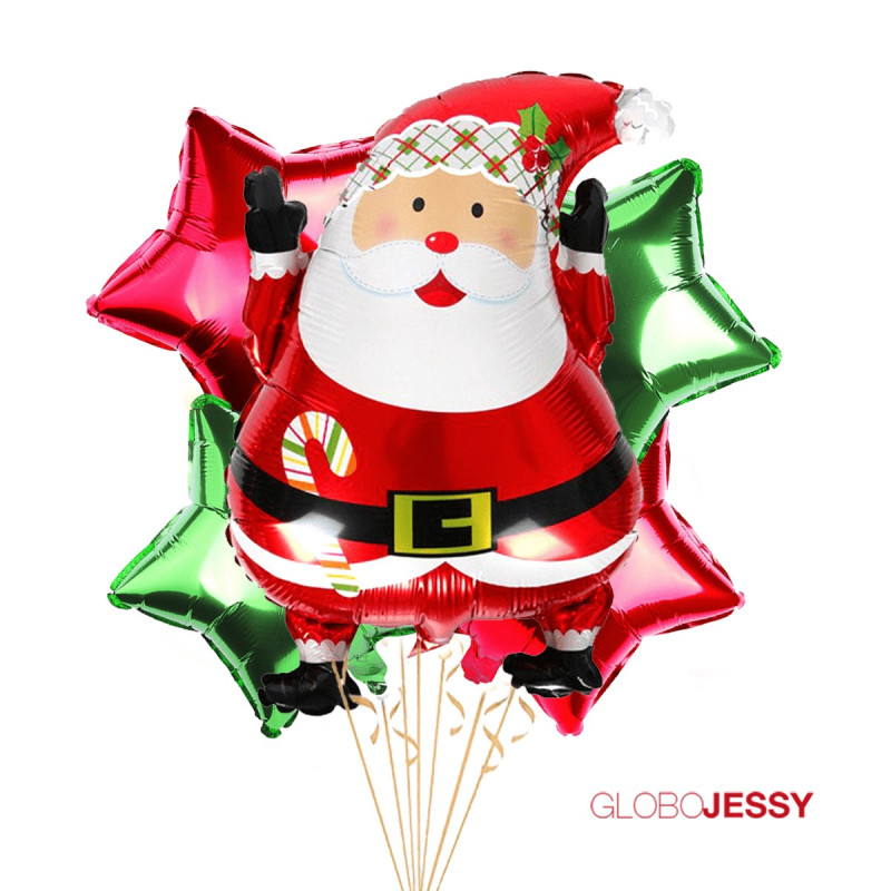 Kit de globos Navidad Papa Noel