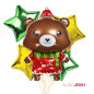 Kit de globos Osito Navidad