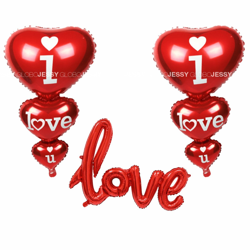 Kit de 7 globos Love