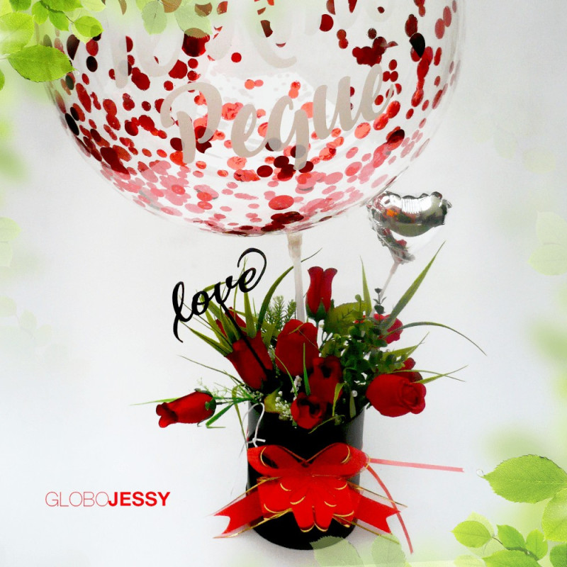 Arreglo de Rosas artificiales 