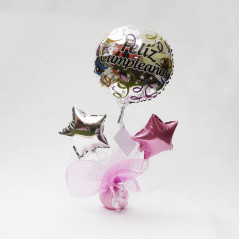 Arreglo globo 18 " con maya