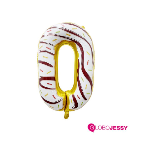 Globo Número Diseño Donuts de 72 cm