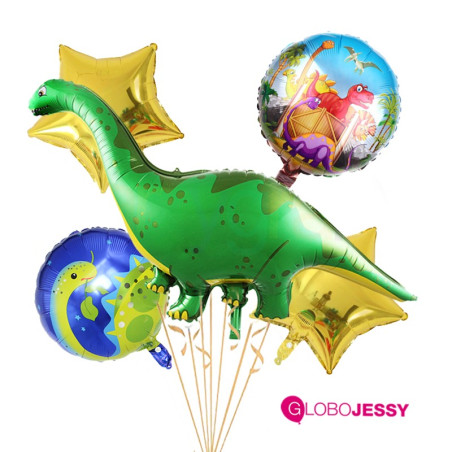 Globos Dinosaurius kit x 5 globos