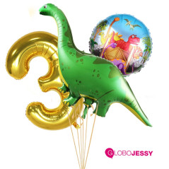 Globos Dinosaurius kit x 3 globos
