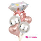 Kit de Globos forma de Diamante