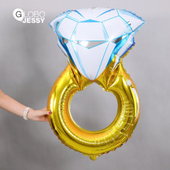 Kit de globos anillo diamante