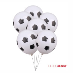 Globo latex diseño futbol