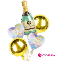 kit de 5 globos mama