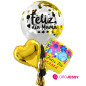 Kit de 3 Globos Mamá CON GAS HELIO