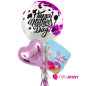 Kit de 3 Globos Mamá CON GAS HELIO