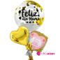 Kit de 3 Globos Mamá CON GAS HELIO