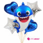 Kit  de 5 globos Baby Shark