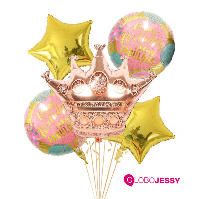 Kit de 5 globos Corona