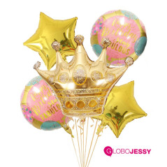 Kit de 5 globos Corona