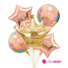 Kit de 5 globos Corona