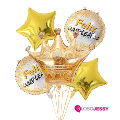 Kit de 5 globos Corona
