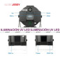 Tacho UV ultravioleta de 36 leds
